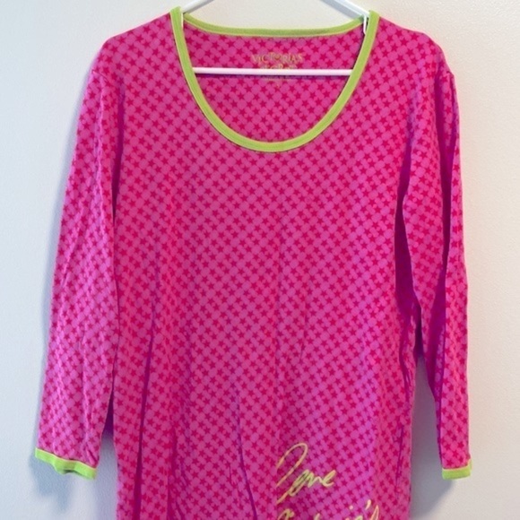 Victoria’s Secret Y2K hot pink long sleeve nightgown - Picture 5 of 5